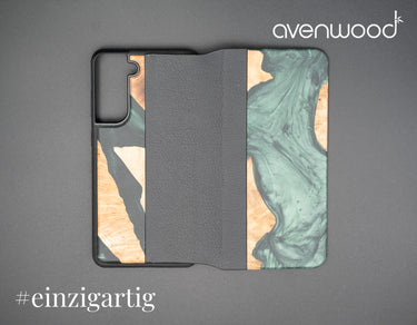 Samsung Galaxy S21 FE 5G PORTO COLLECTION FLIPCASE 13845 Grün
